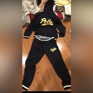 Polo Ralph Lauren double knit set hoodie and joggers